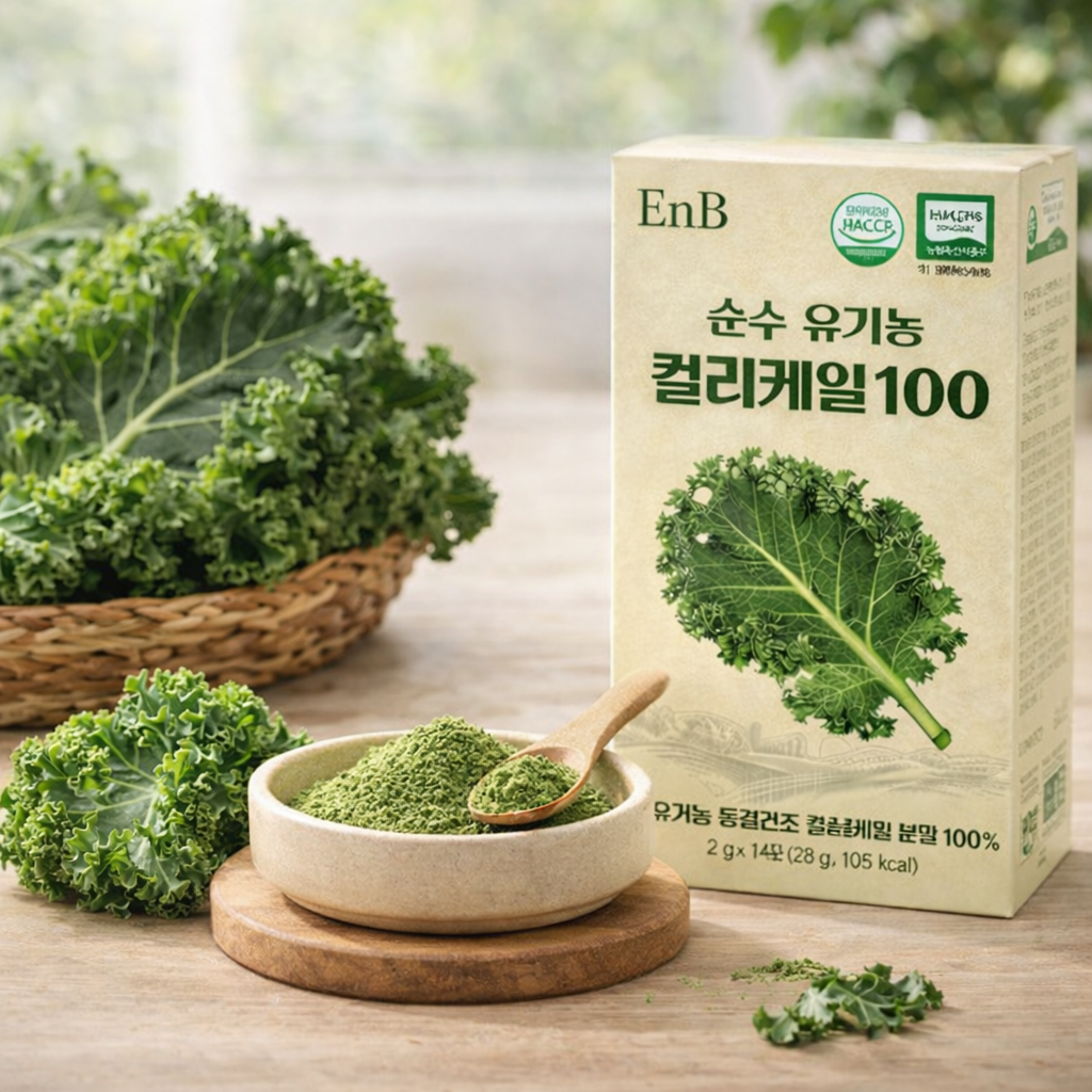 유기농 컬리케일 동결건조 야채분말 28g, 3개 - 상세 이미지 4