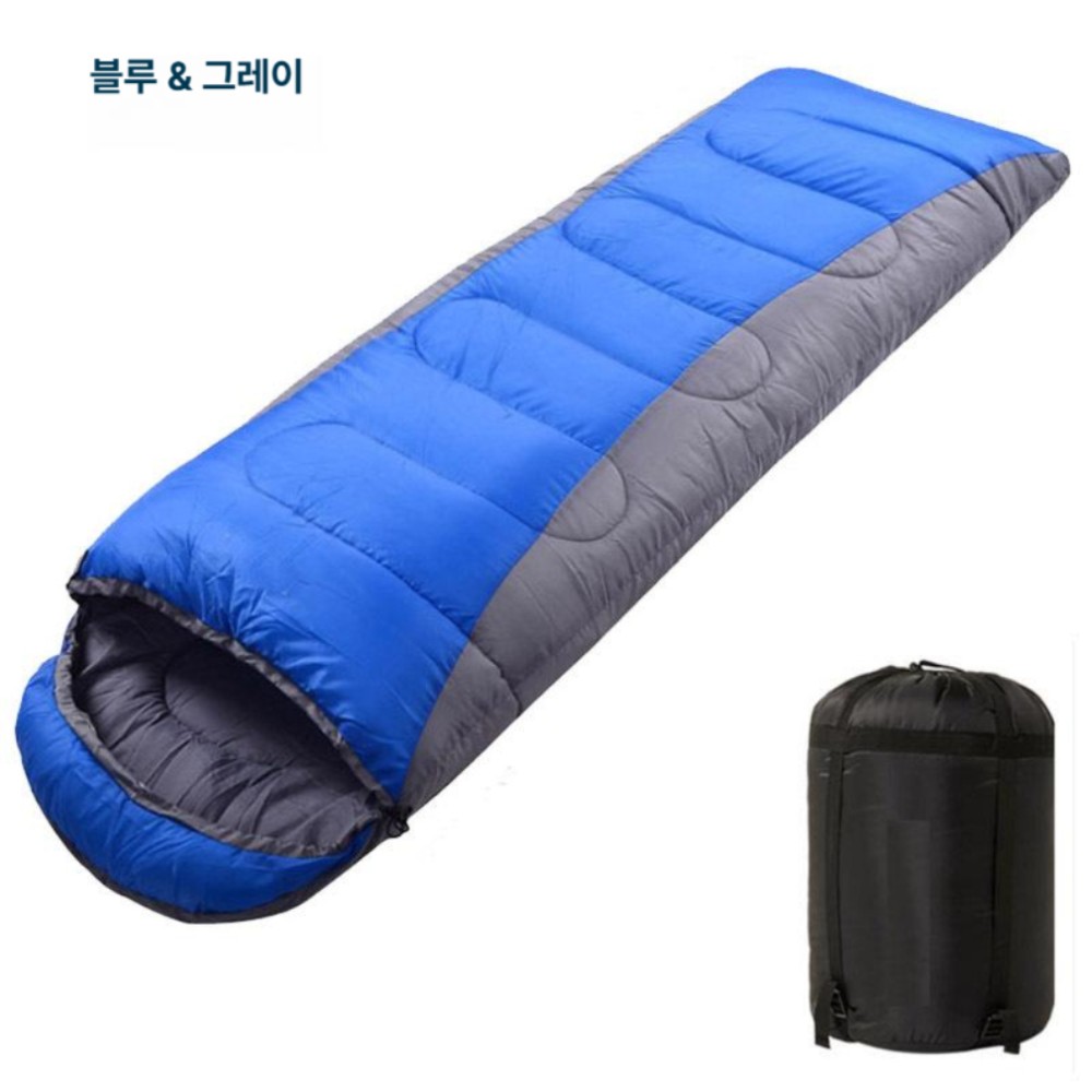 성인용 두꺼운 보온 캠핑용 야외용 숙소용 블루그레이 1.1kg - 상품 이미지