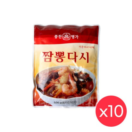 중찬명가 짬뽕다시 1박스 (500g x 10개입) 대용량 업소용