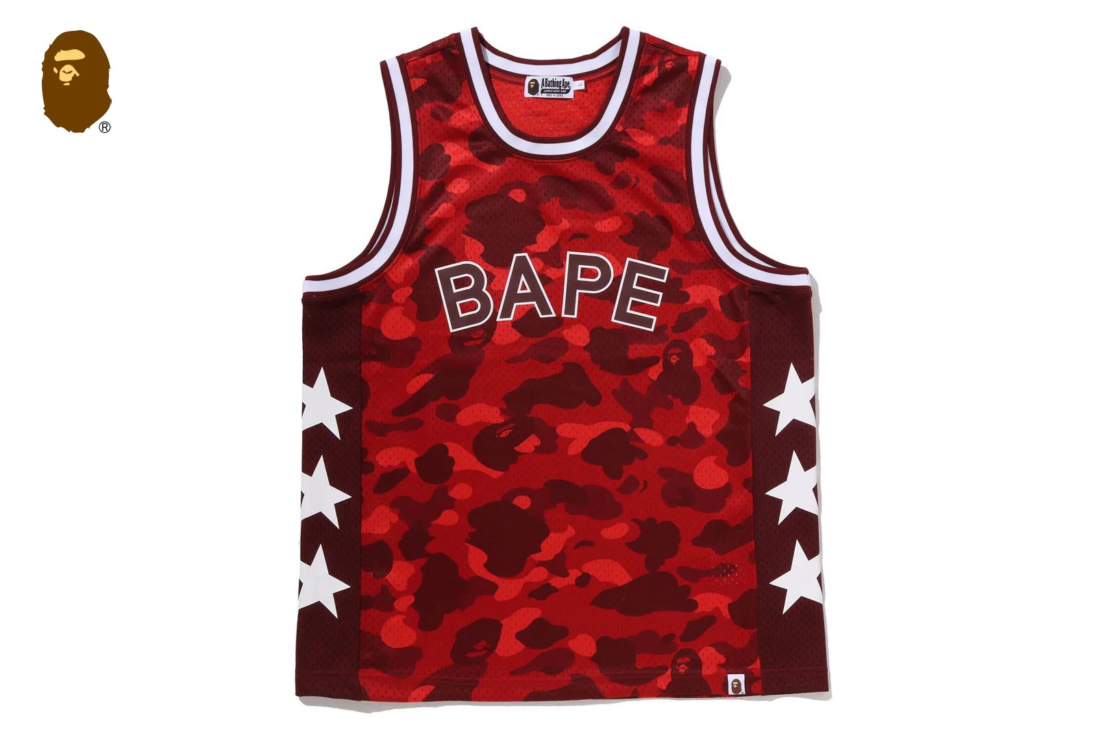 베이프 나시 COLOR CAMO MESH MULTI LOGO RELAXED FIT TANK TOP 1M30-108-302 - 상세 이미지 2