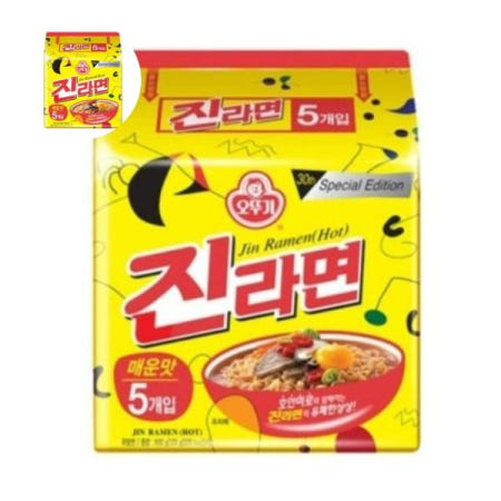 컵라면 오뚜기 진라면 매운맛 5입 x (총 40개) 8개