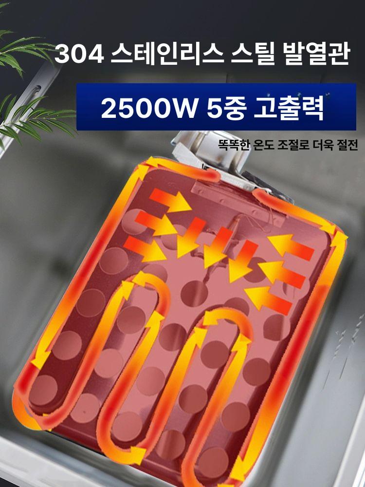 튀김기 소형 업소용 전기 대용량 프라이어 미니 온도 기계 튀김기계 튀기기 분식집 감자 - 상세 이미지 3