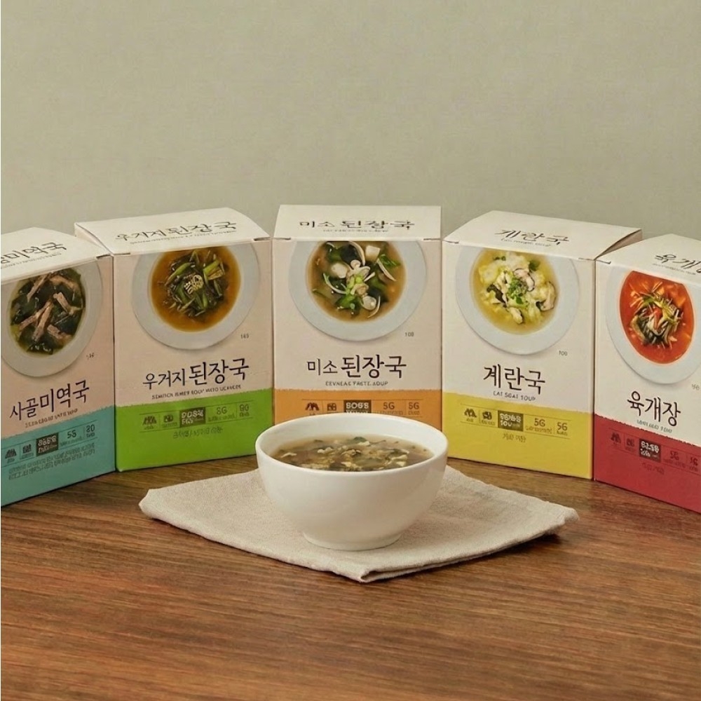 간편식 동결건조 블럭 즉석국 육개장10g 5P 외 4종 이미지 2