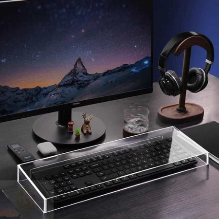 MoonH 오염방지 방진케이스 키보드수납함 아크릴 키보드 커버 중형