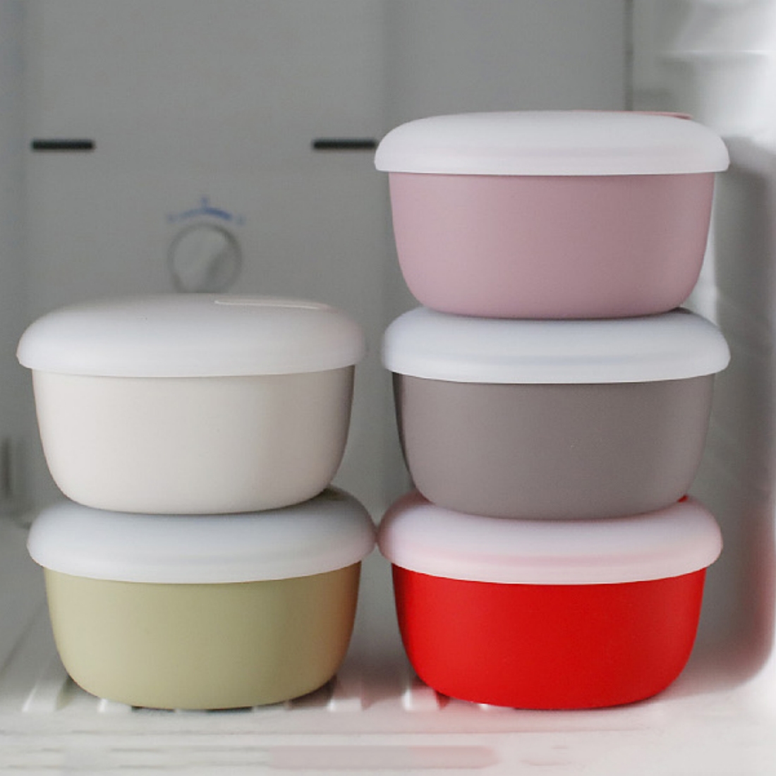 실리콘 밥팩 냉동밥보관용기 밥소분 국 반찬통 이유식 스팀홀 전자레인지 용기 350ml - 상세 이미지 3