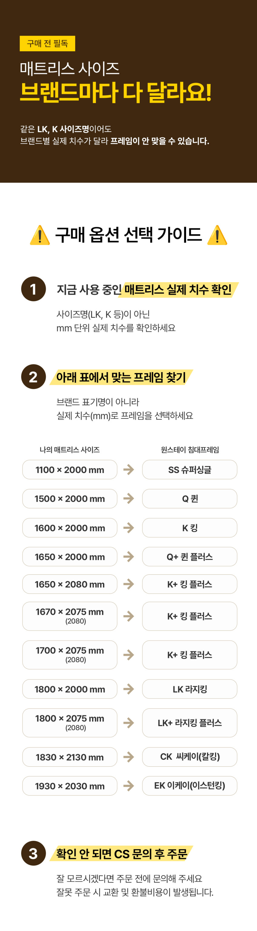 모모드 원스테이 고무나무 원목 신혼부부 침대프레임 CK(칼킹)1830, 월넛 판매처 상세 정보 이미지 3