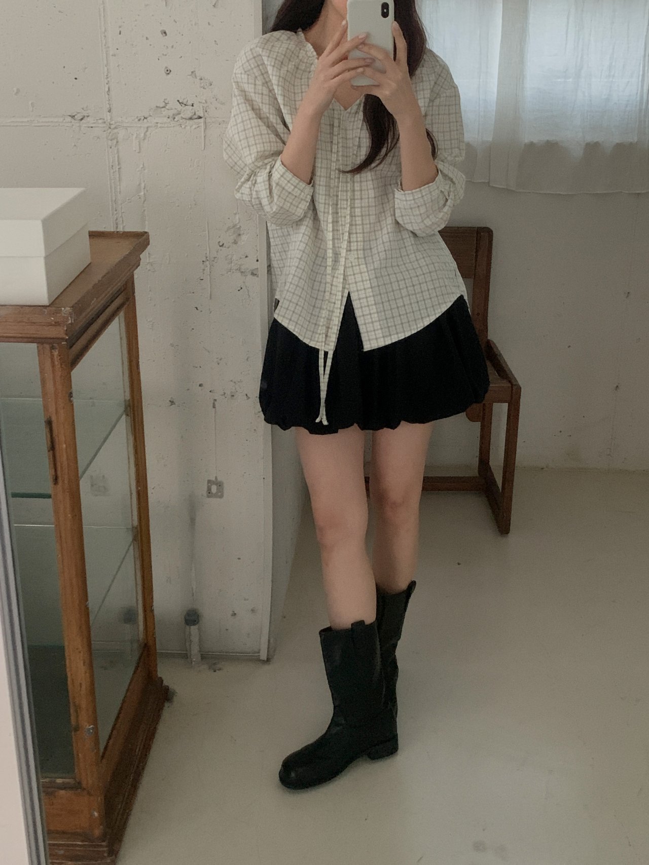[안감 있음] 오버무드 여성 벌룬 펌킨 치마바지 밴딩 플레어 스커트팬츠 러블리 미니 팬츠 - 상세 이미지 2