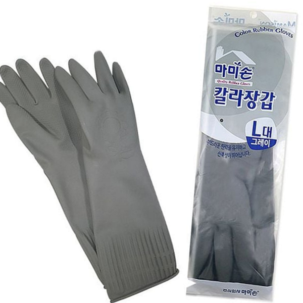 음식점 작업용 고무 장갑 막힘 천연 고무 라텍스 장갑 주방용 - 상품 이미지