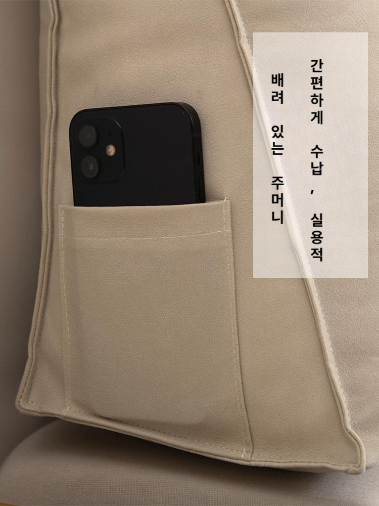 등받이쿠션 침대머리받침 사무실 쇼파용 목받침 머리베개 메모리폼 편안한 헤드쿠션 - 상세 이미지 3