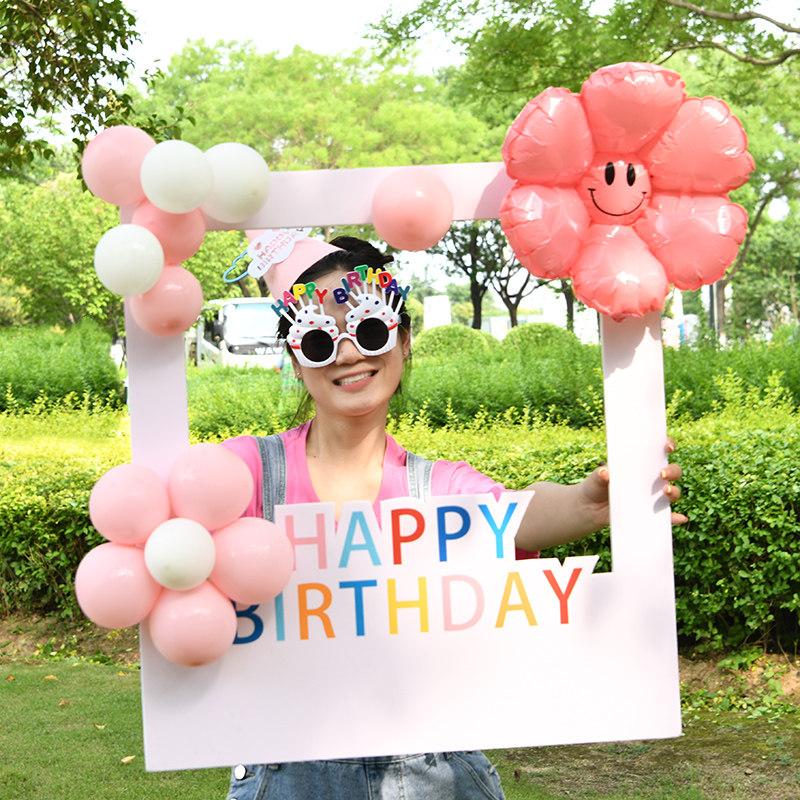 포토존 프레임 생일 파티 촬영 소품 돌잔치 데코 장식 축하 셀프 사진 아치 행사 - 상세 이미지 4