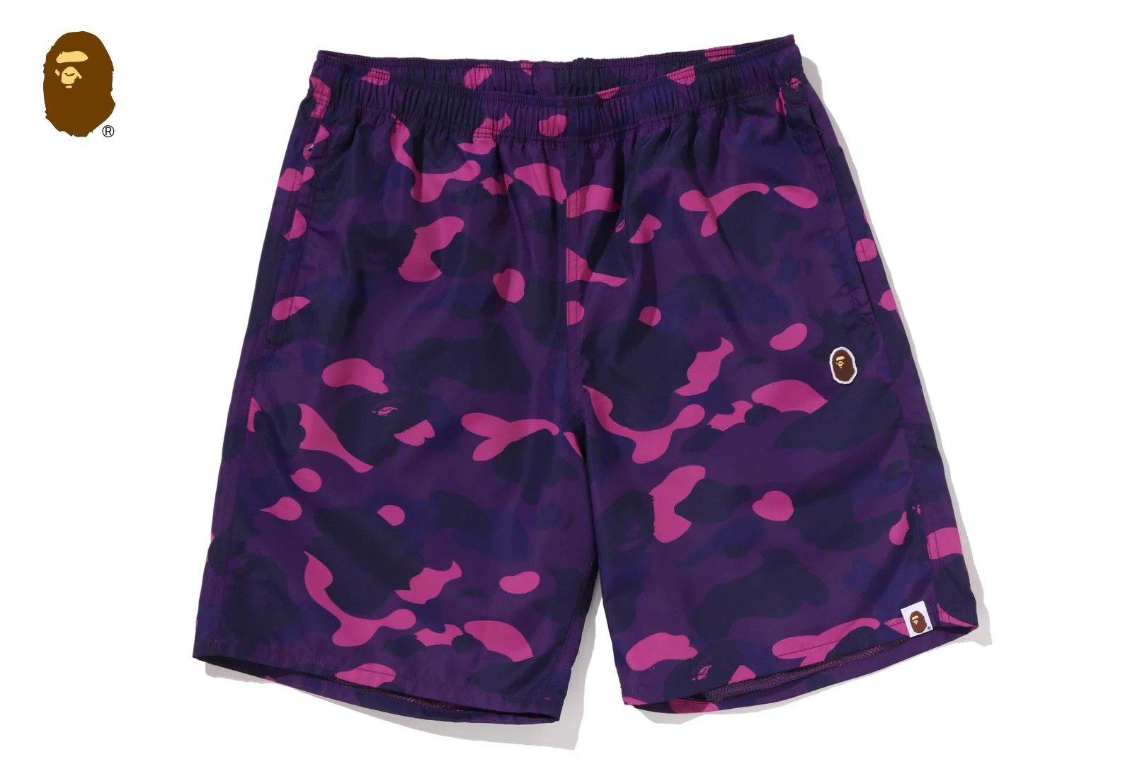 베이프 바지 COLOR CAMO APE HEAD ONE POINT BEACH SHORTS 1M30-153-007 - 상세 이미지 3