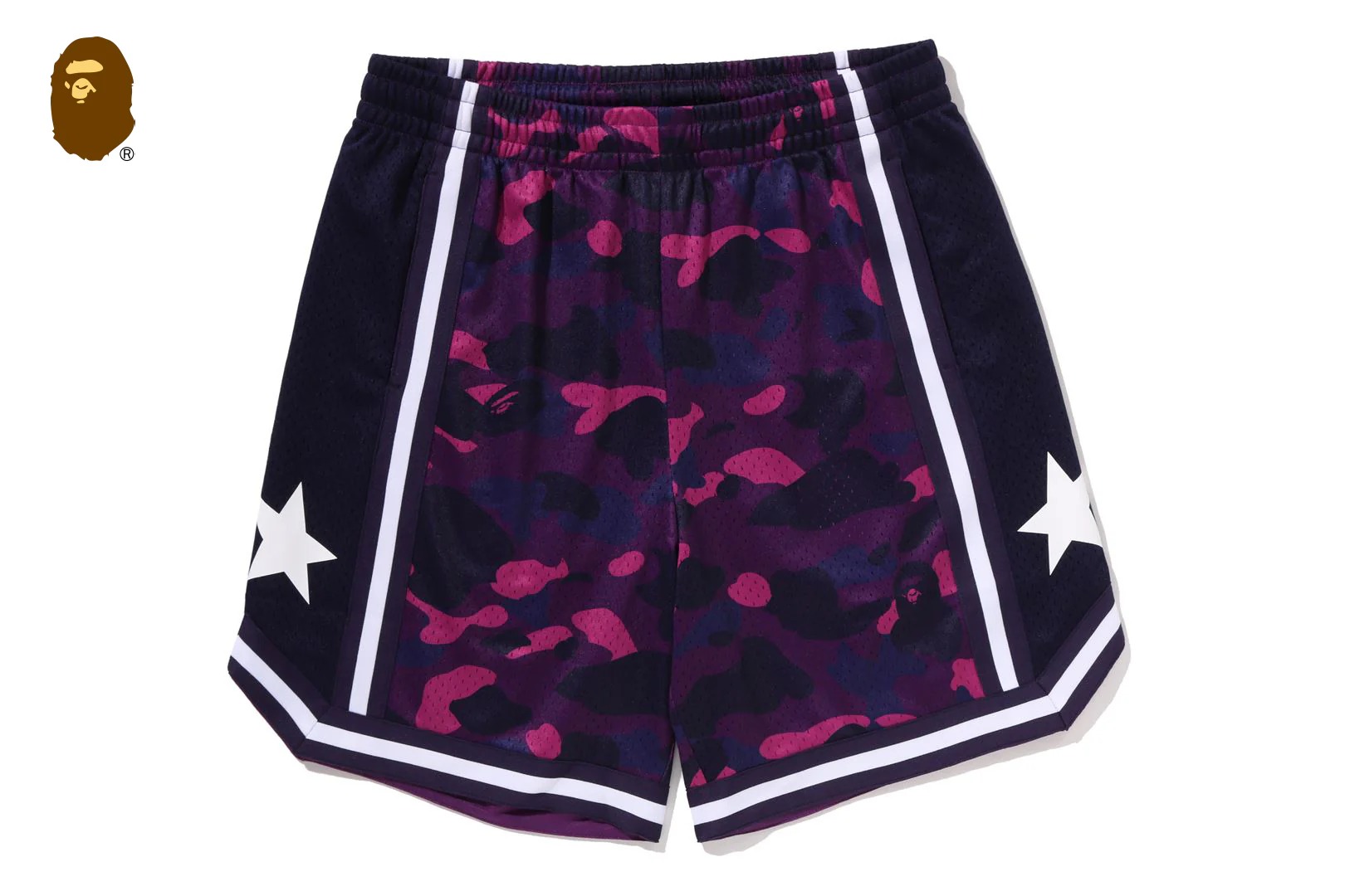 베이프 바지 COLOR CAMO MESH RELAXED FIT SHORTS 1M30-153-307 - 상세 이미지 3
