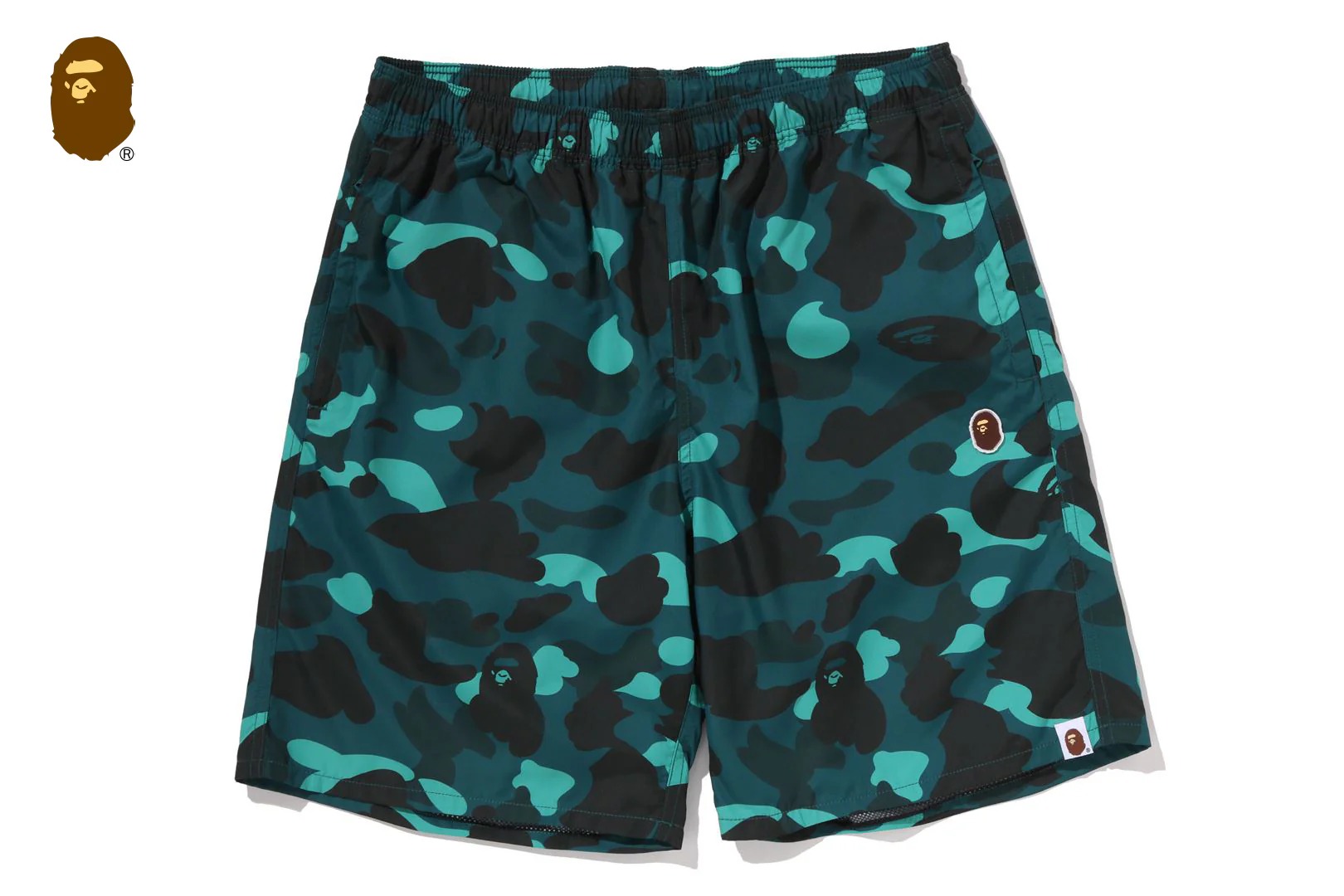베이프 바지 COLOR CAMO APE HEAD ONE POINT BEACH SHORTS 1M30-153-007 - 상세 이미지 4