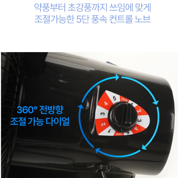 공업용 대형메탈선풍기 51cm 작업장 바닥용 캠핑장 야외용 앉은뱅이선풍기 이미지 8