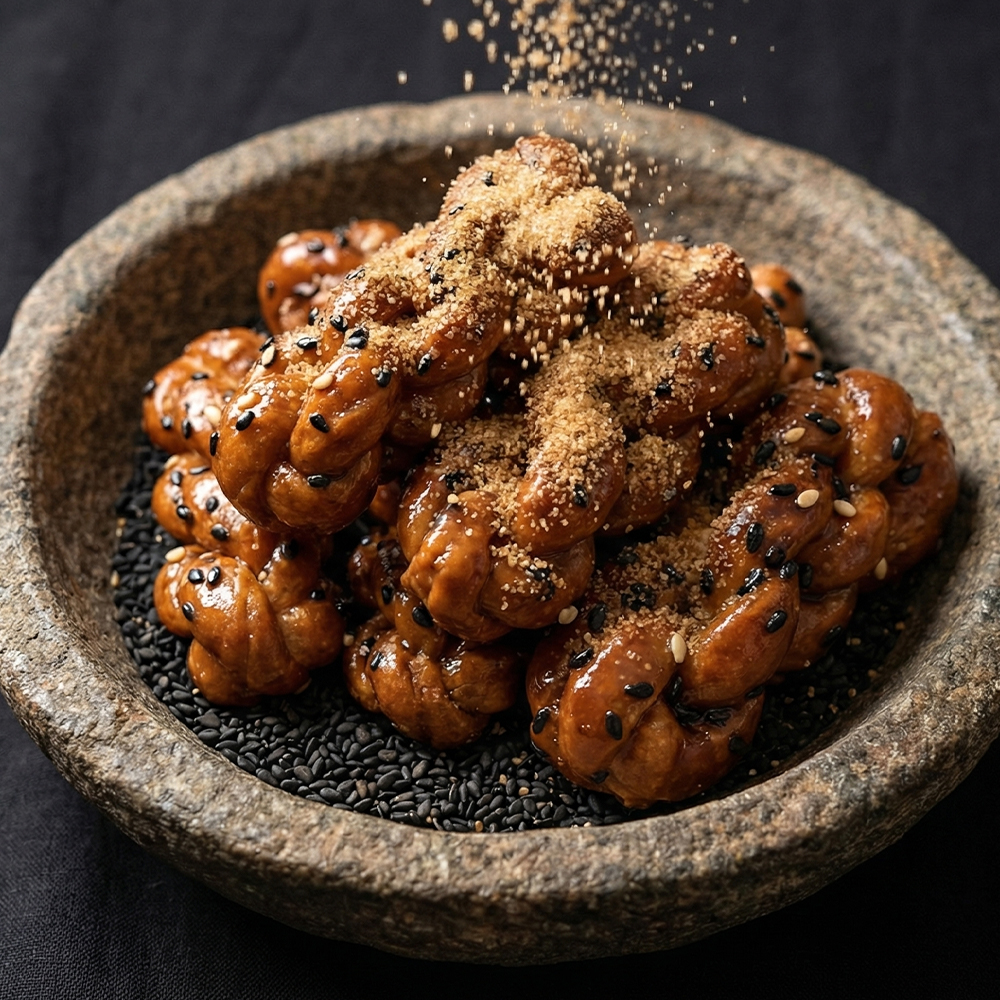 미니 꽈배기 블랙 흑임자, 450g, 1개 - 상세 이미지 5