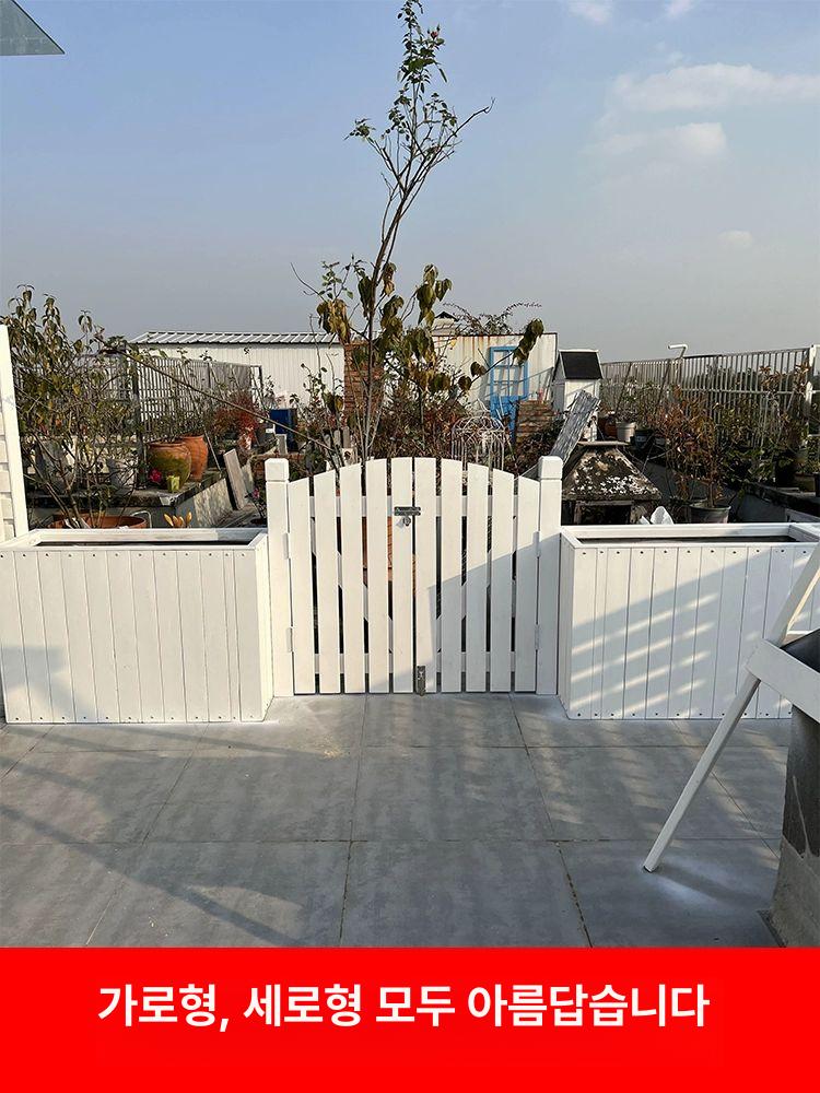 원목 목재 야외 정원 대문 전원주택 담장 게이트 펜스 내추럴 스타일 - 상세 이미지 3