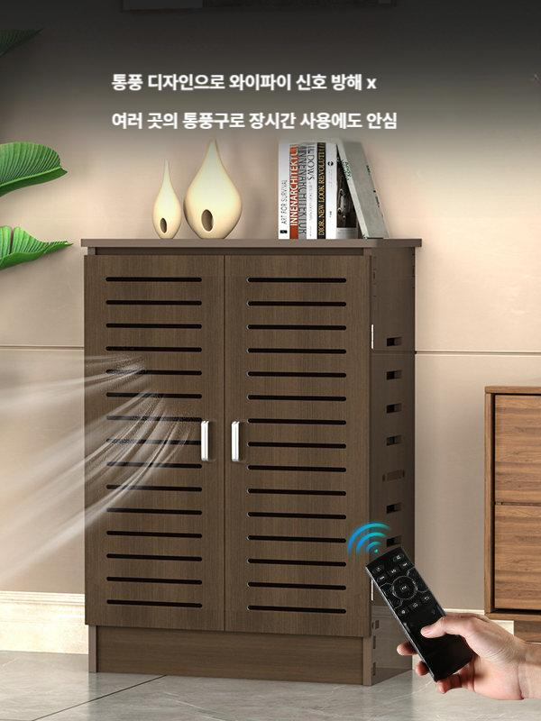 셋톱박스 정리함 모뎀 셋탑 가리개 미디엄 다용도 수납함 수납박스 공유기 선정리 노블 선반 - 상세 이미지 5