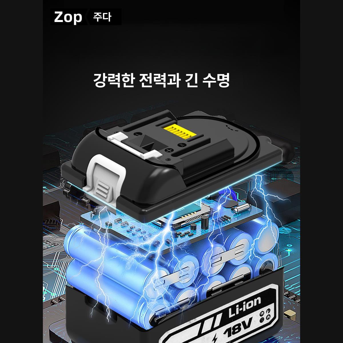 케이블 절단기 전동 유압 충전식 48V 5000mAh 브러시리스 모터 전선 커터기 휴대용 연속 압착 630 18개월 보증 - 상세 이미지 4
