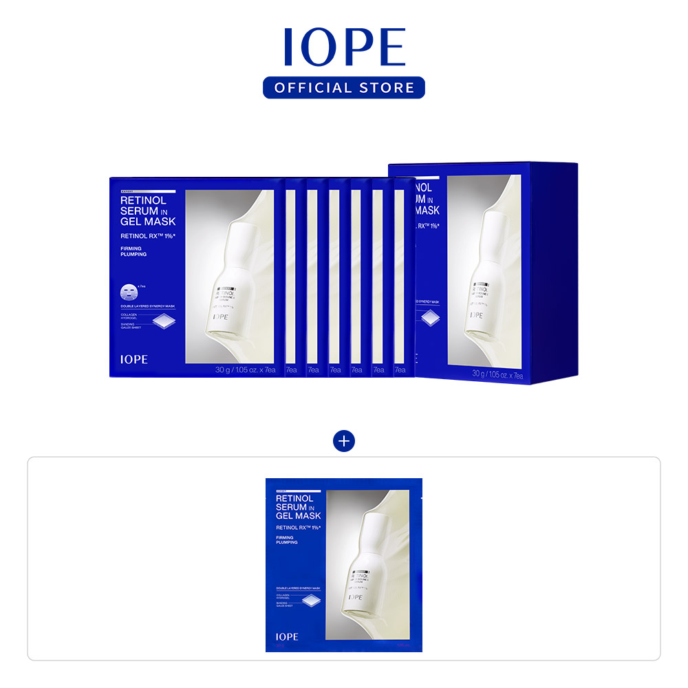 아이오페 레티놀 세럼 인 겔 마스크 세트 7매, 1개 이미지 2