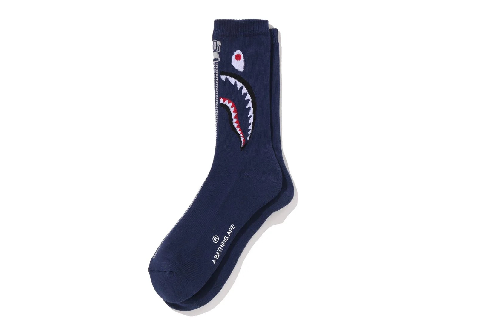 베이프 양말 SHARK JACQUARD SOCKS 1M30-184-003 - 상세 이미지 3