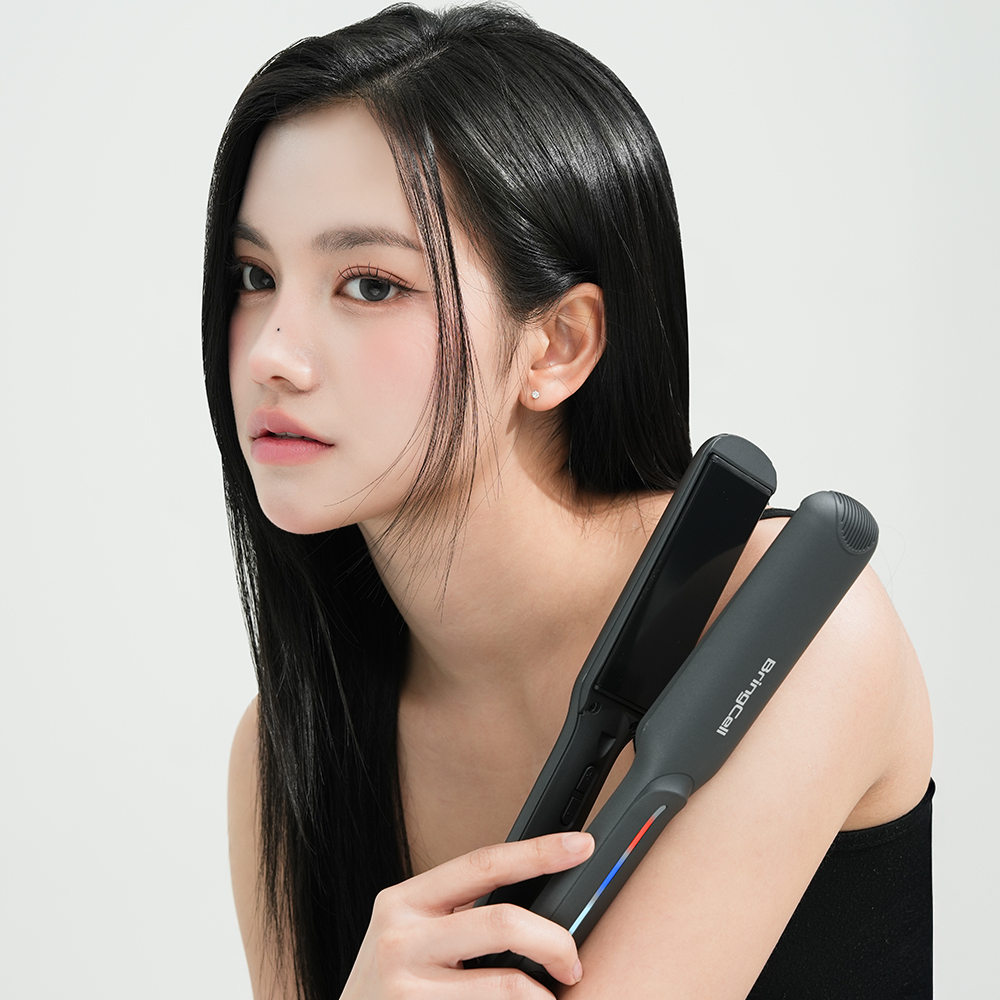 브링셀 웨이브9 전문가용 매직기 판고데기 미용실 볼륨 헤어 프리볼트 상품 이미지