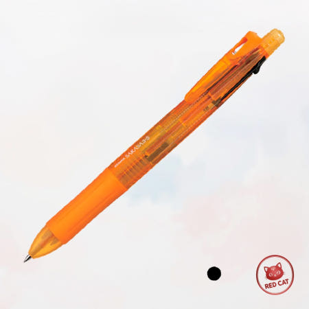 레드캣협력사 제브라 사라사 3plus S 3색 멀티펜 0.5 젤볼펜 샤프 SJ3 오렌지 3p