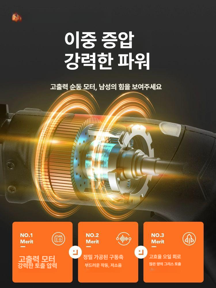 구리스건 무선 구리스 주입기 투명 그리스 자동 전동 그리스건 휴대용 구리스주입기 - 상세 이미지 2