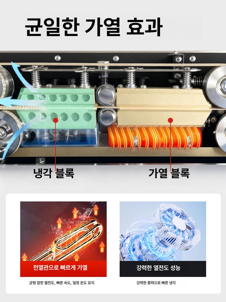 PM-1800 전자동 밴드실러 생산일자 마킹기 일체형 연속 비닐 봉투 접착 밀봉 포장기 FR-900 스프레이 클래식 강철 인쇄 날짜 - 상세 이미지 4