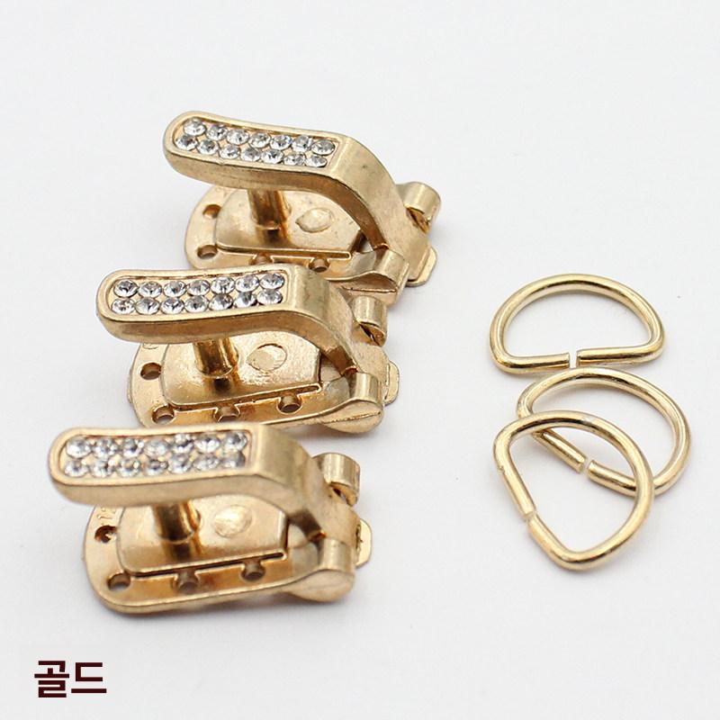 밍크코트 부자재 단추 오리버튼 의류 오픈형고리 블랙 4개 - 상세 이미지 5
