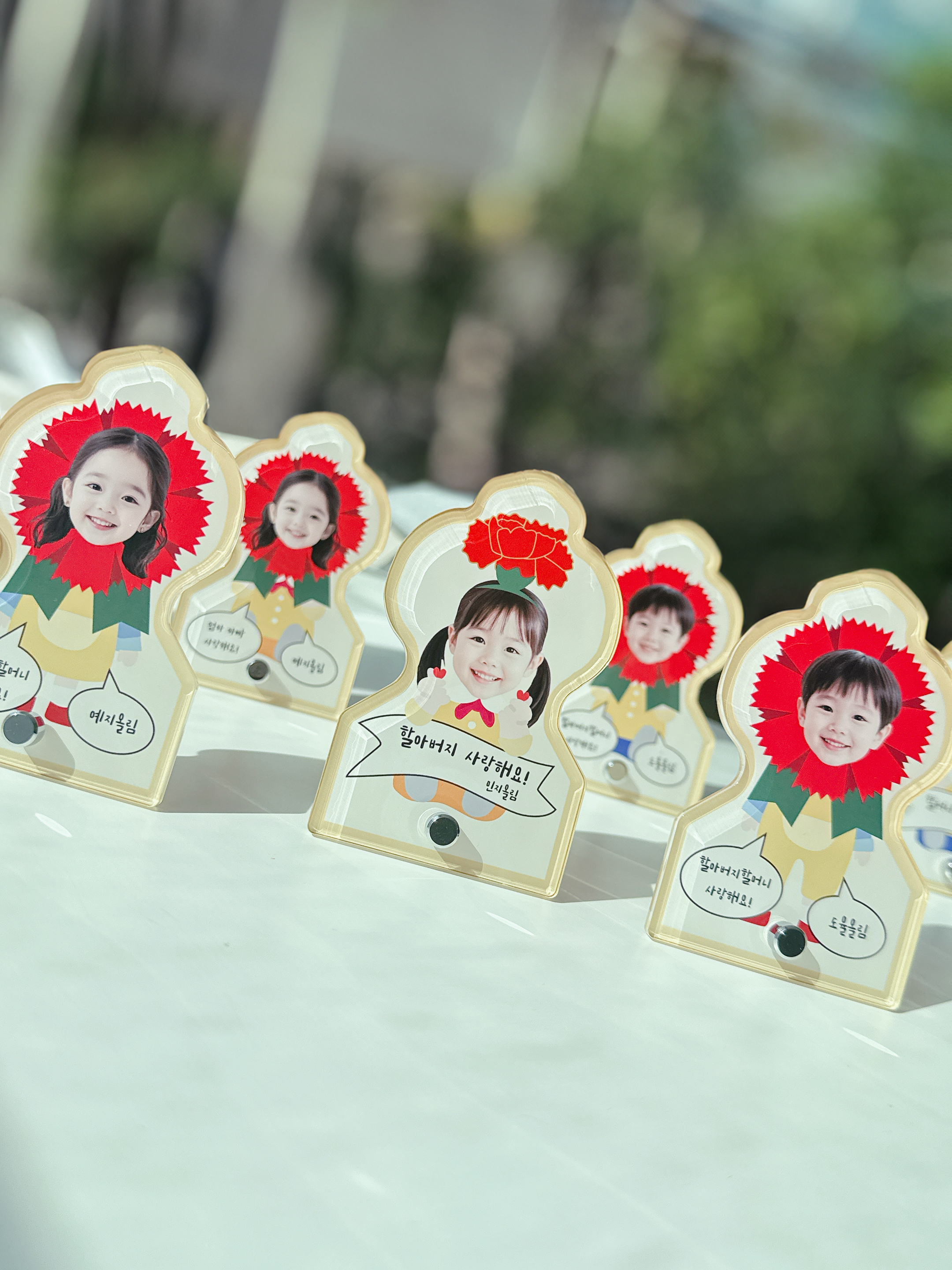 카네이션 등신대 어버이날 아크릴 커스텀 포토 스탠드 액자 사진 대두 선물 부모님 - 상세 이미지 2