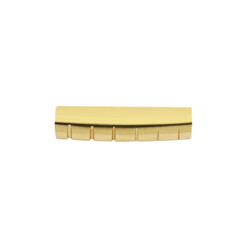 메탈로르 6 스트링 브라스 기타 너트 사전 슬롯 탑 43mm x 9mm 6mm 레스폴 LP SG 스타일 일렉트릭 또는 어쿠스틱 부품 교체 골드와 호환됩니다. - 상세 이미지 3