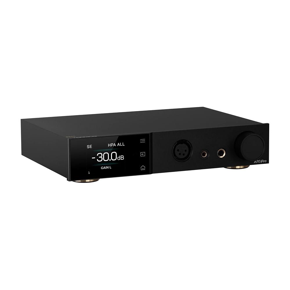 A70 Pro 헤드폰 앰프 및 프리앰프 u2013 17000mWx2 전원 출력, 탕쿠라 모듈, 147dB 다이내믹 레인지, 8개의 볼륨 메모리, 정밀한 R2R 제어, 낮은 왜곡 - 상세 이미지 3