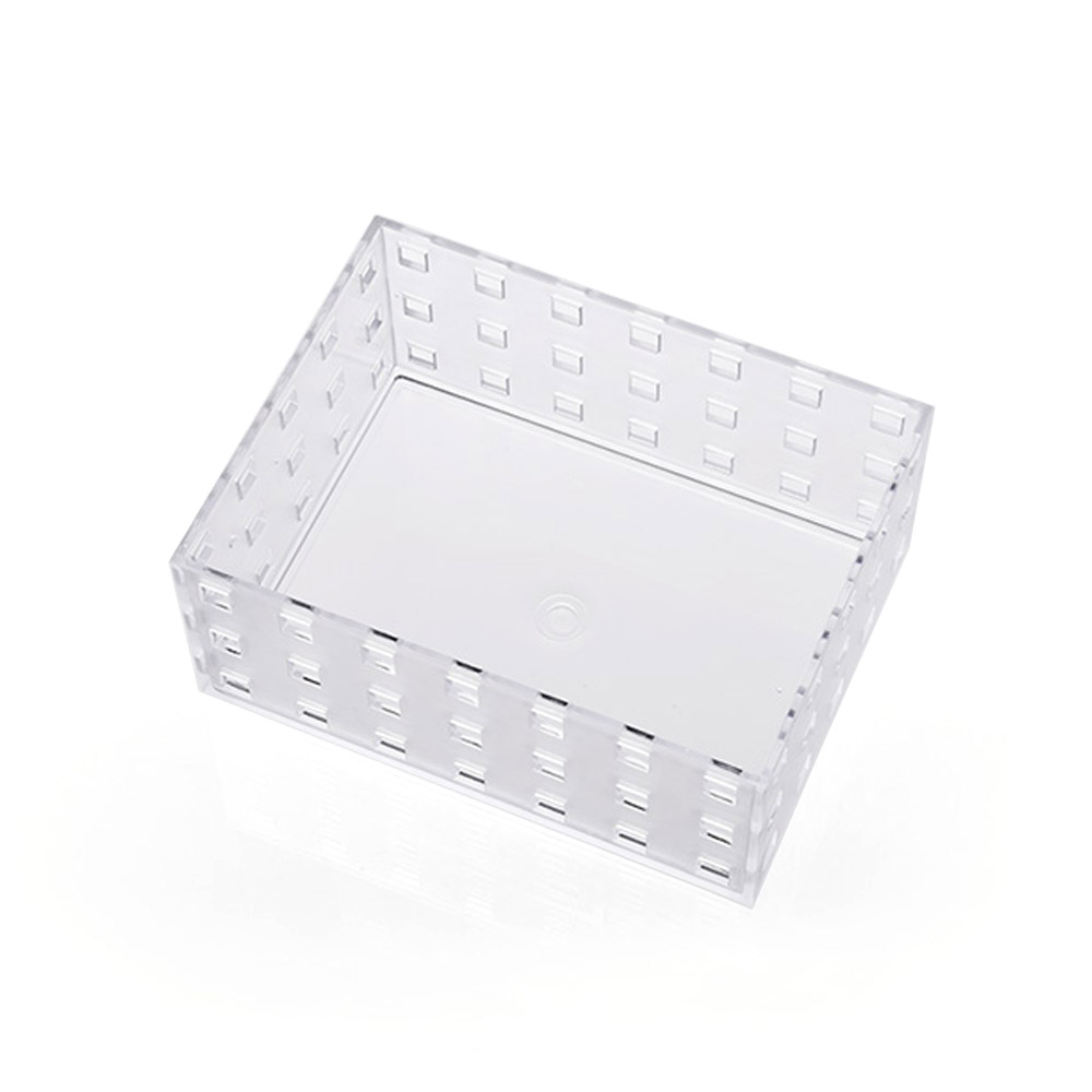 투명바구니 투명수납함 플라스틱 적층형 14x10.5cm - 상세 이미지 4