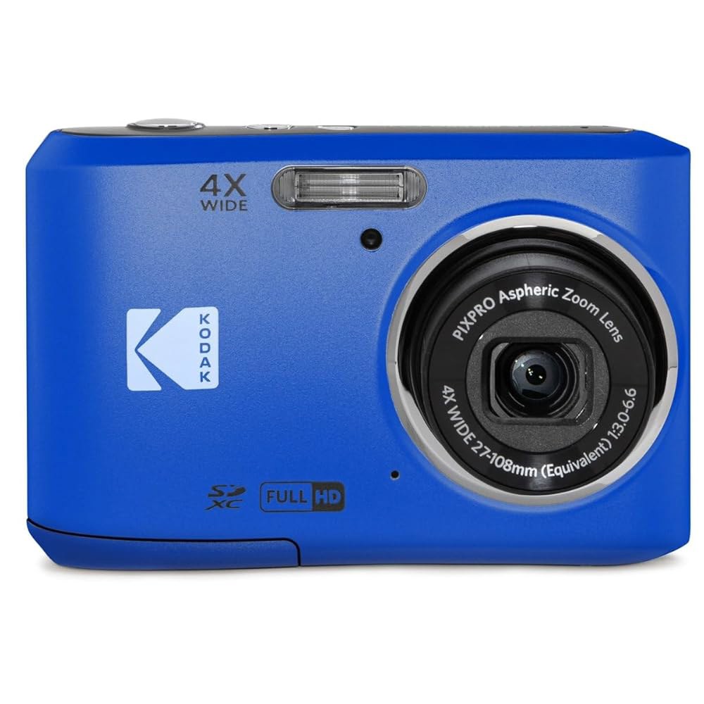 4배 광학 줌 27mm 광각 및 2.7인치 LCD 화면을 갖춘 KODAK PIXPRO 친화적인 FZ45-BK 16MP 디지털 카메라 Red