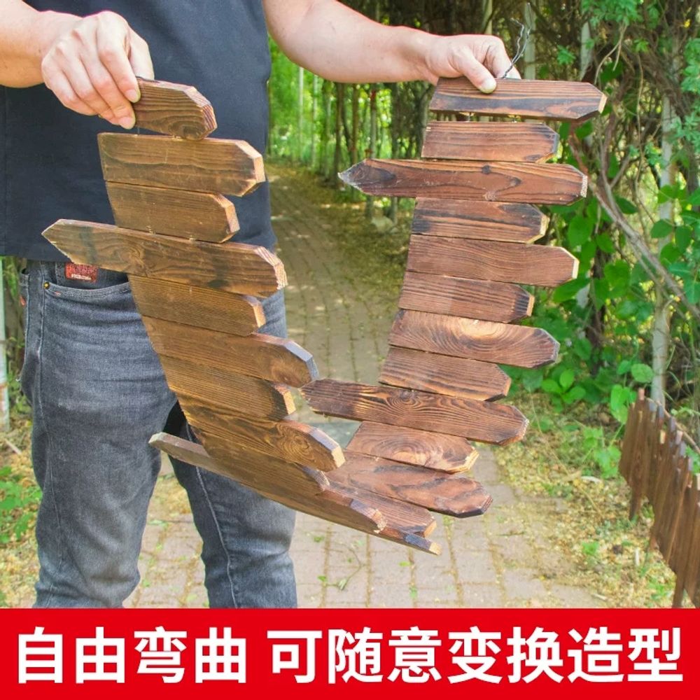 야외 울타리 화단 안뜰 정원 우드 경계 데코 꽃 - 상세 이미지 4