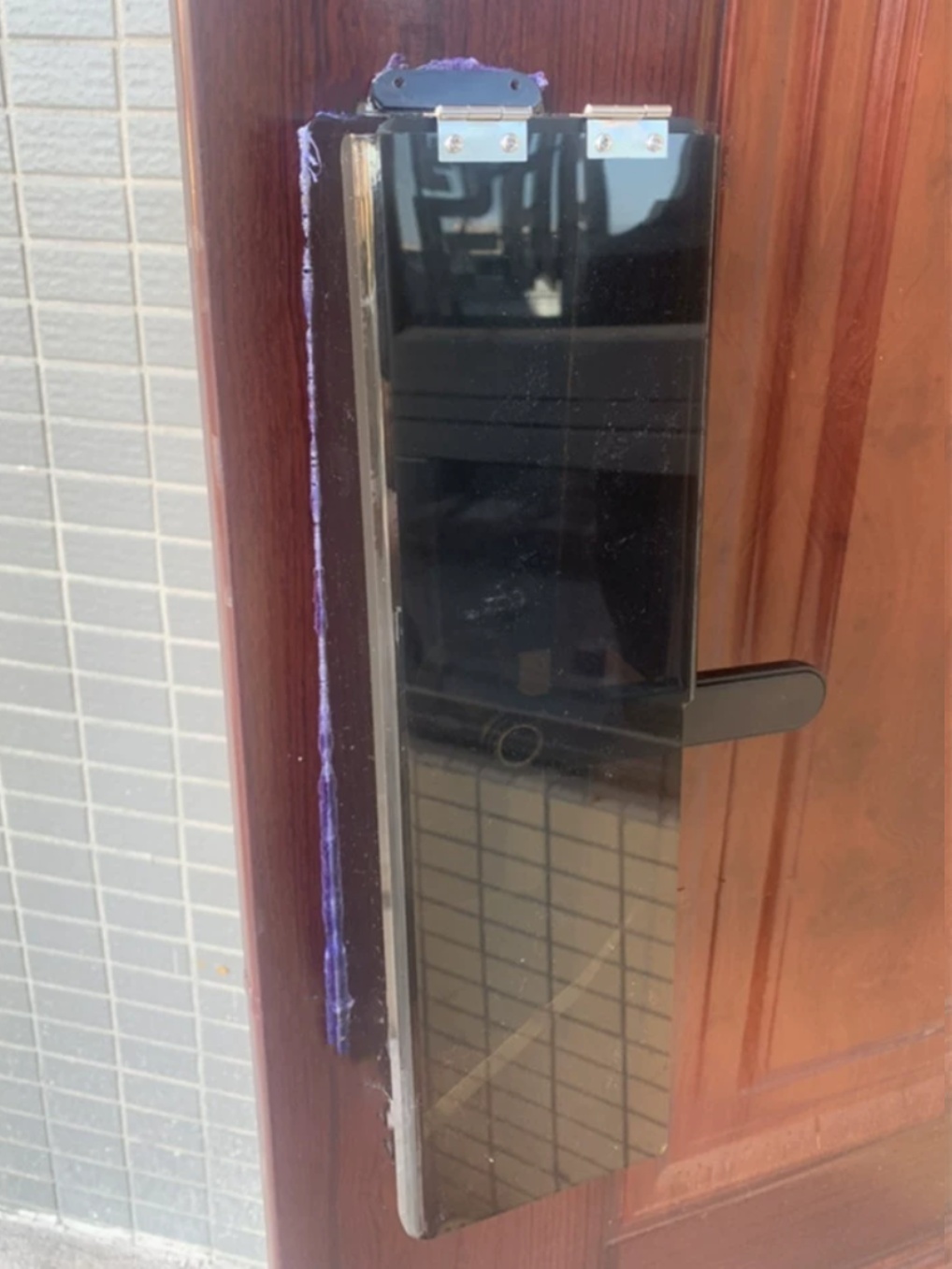 현관 번호키 레인커버 디지털 커버 빗물 가리개 덮개 도어락 아크릴 - 상품 이미지