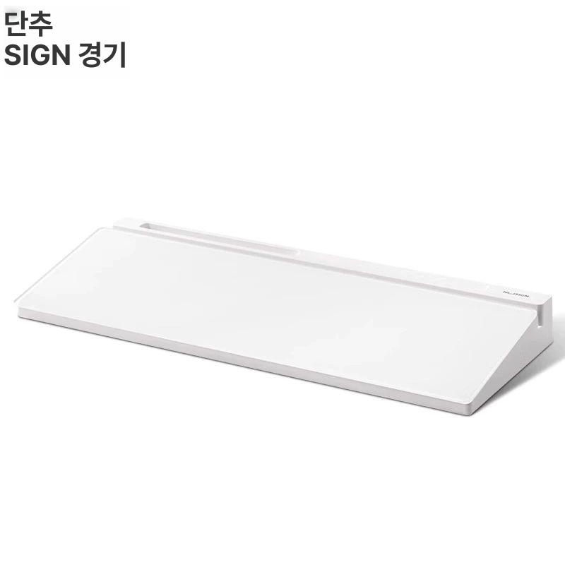 미니 책상정리 키보드 수납 칠판 스탠드 키보드 문구 수납 메모보드 폴딩 데스크테리어 - 상세 이미지 2