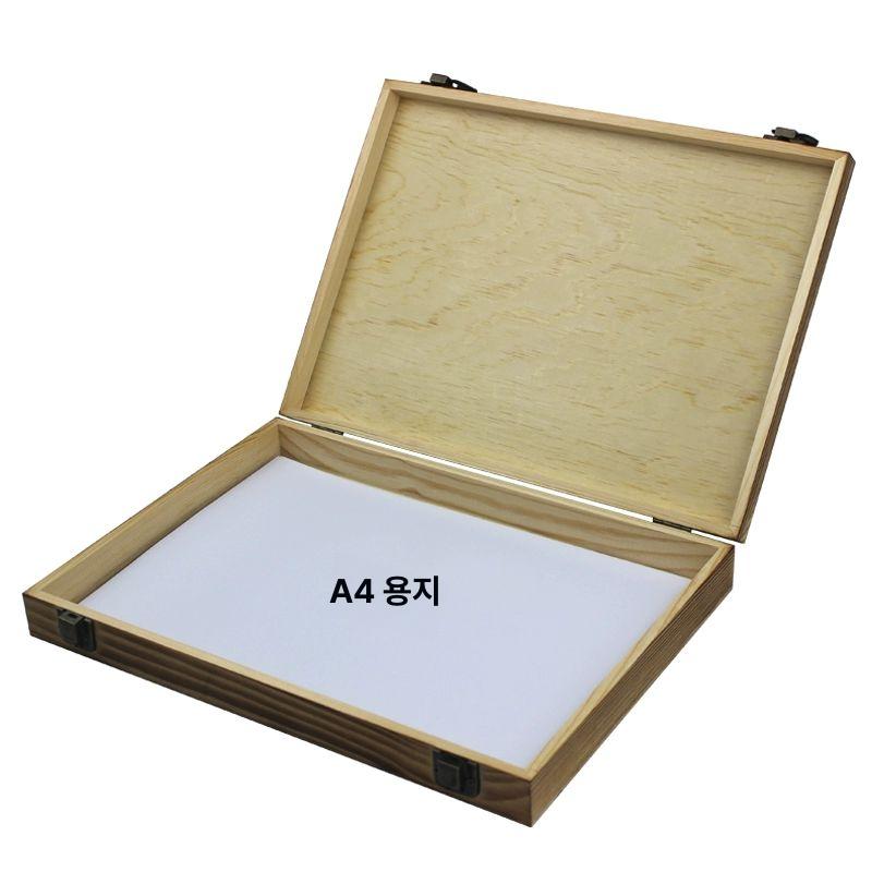 다용도 소품보관함 우드 잠금 케이스 원목 소품정리 상자 나무보관 사진보관 - 상세 이미지 2