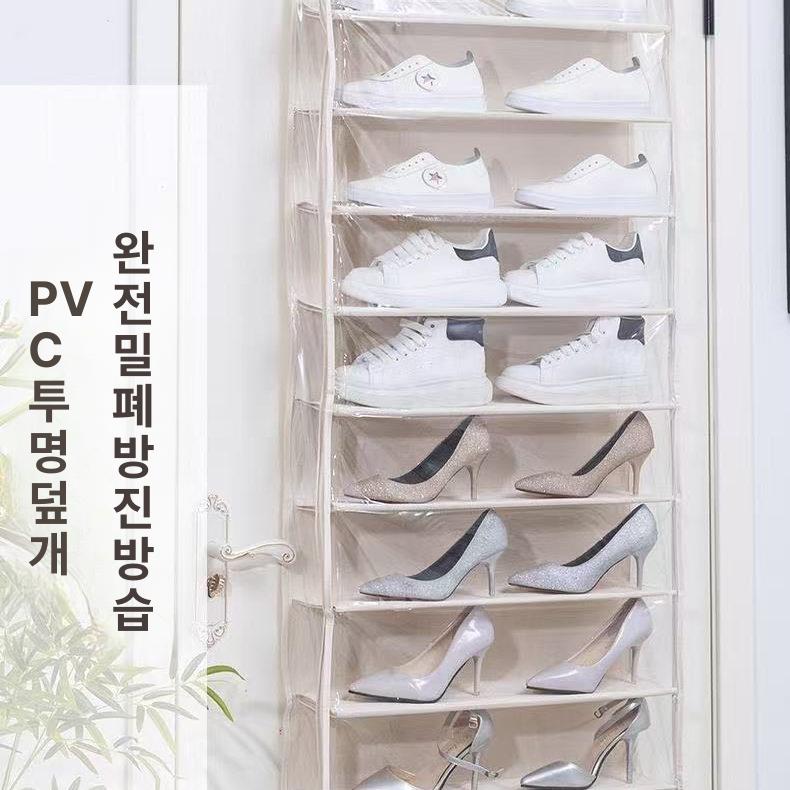 문뒤 벽걸이정리함 인형 문걸이 투명 진열장 대형 보관 정리대 수납장 - 상세 이미지 2