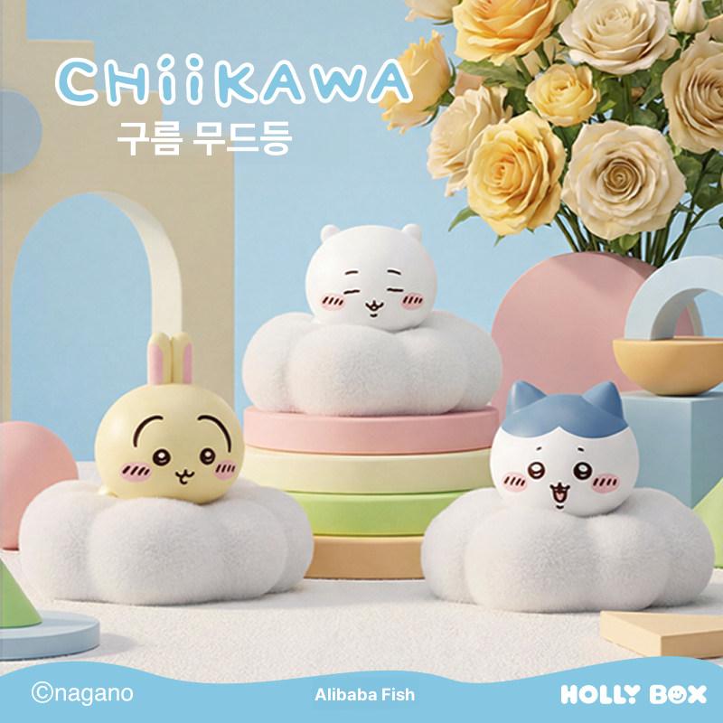 치이카와 야간 조명 무드등 침실 거실 탁상 인테리어 장식 우사기 하치와레 구름 소형 선물 치이카와 스타일 - 상세 이미지 2