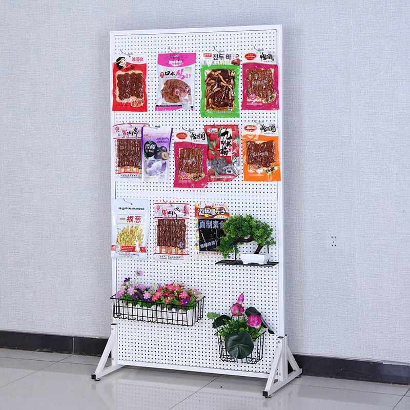 철제 파티션 타공 사무실 데코 인테리어 진열대 이동식 50x100cm 화이트 - 상품 이미지