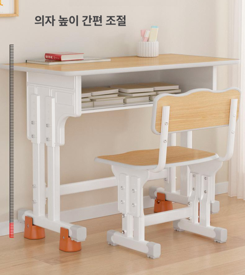 의자 다리 높이조절 패드 바퀴 발받침 미끄럼방지 스툴 사무용 높이조절 받침대 원형 화이트[높이 5.2cm] 4개 - 상품 이미지