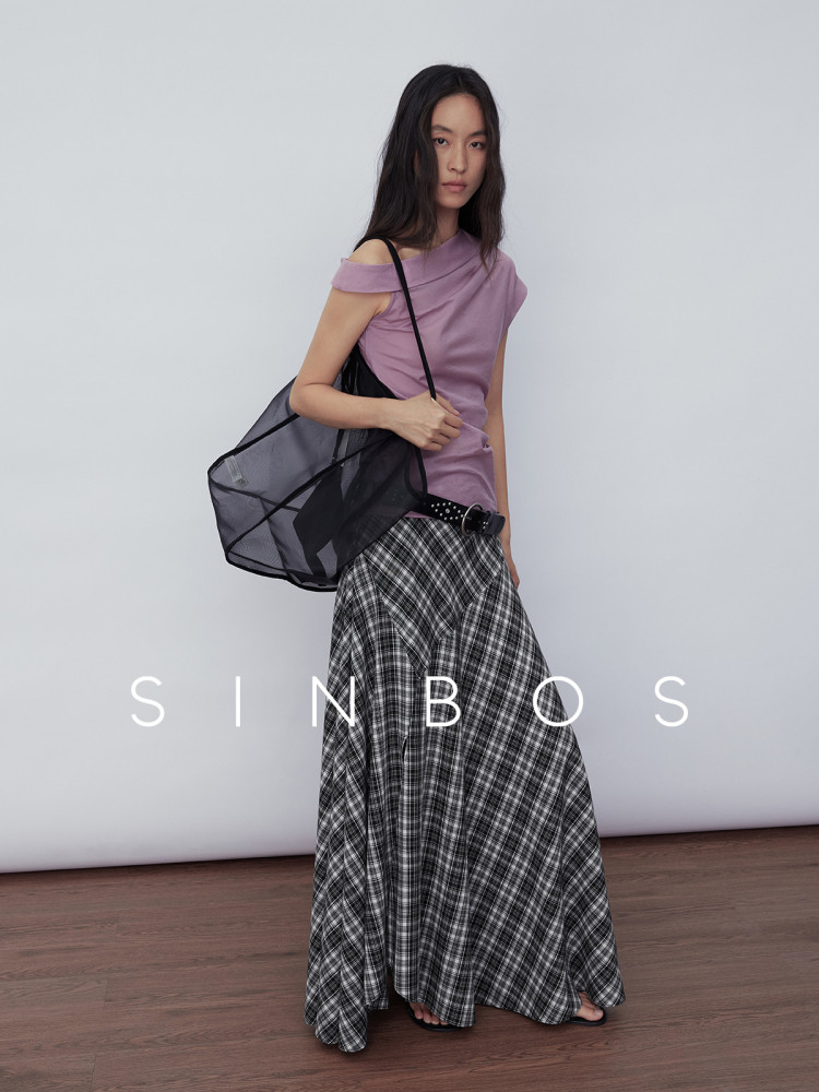 SINBOS 여성 롱스커트 플레어 a라인 슬릿 롱치마 봄 여름스커트 - 상세 이미지 3