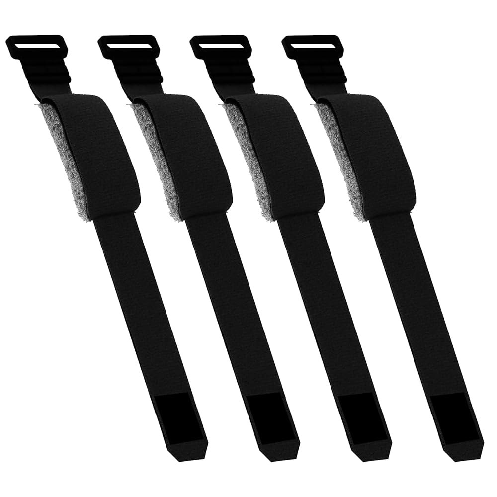 Pcmursal 4Pcs 기타 음소거 조절 가능 줄 감쇠기, 프렛 랩 일렉트릭 악기용, 악기 액세서리 - 상품 이미지