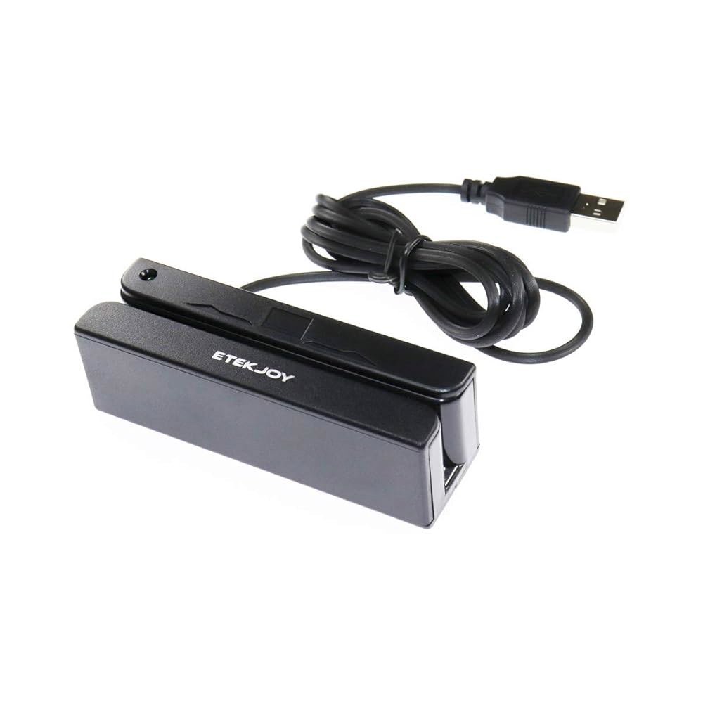 ETEKJOY USB 3트랙 마그네틱 스트라이프 카드 리더 POS 신용 스와이퍼 MagStripe 스와이프 ET-MSR90 - 상품 이미지