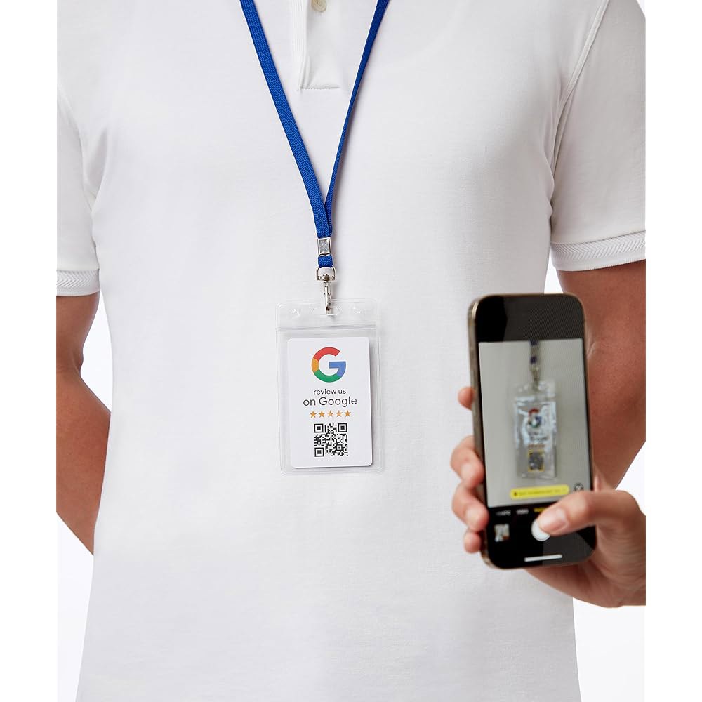 Google 리뷰 탭 카드 - 중소기업용 NFC 및 QR 코드 카드, 더 많은 고객 리뷰, 사무실, 박람회 벤더 부스, 필수 마케팅 액세서리 용품 필수품 1 - 상세 이미지 2