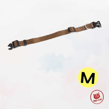 레드캣협력사 목줄 15mm 브라운 M 펫팸 가죽 강아지 중형견 애견 목걸이 반려견