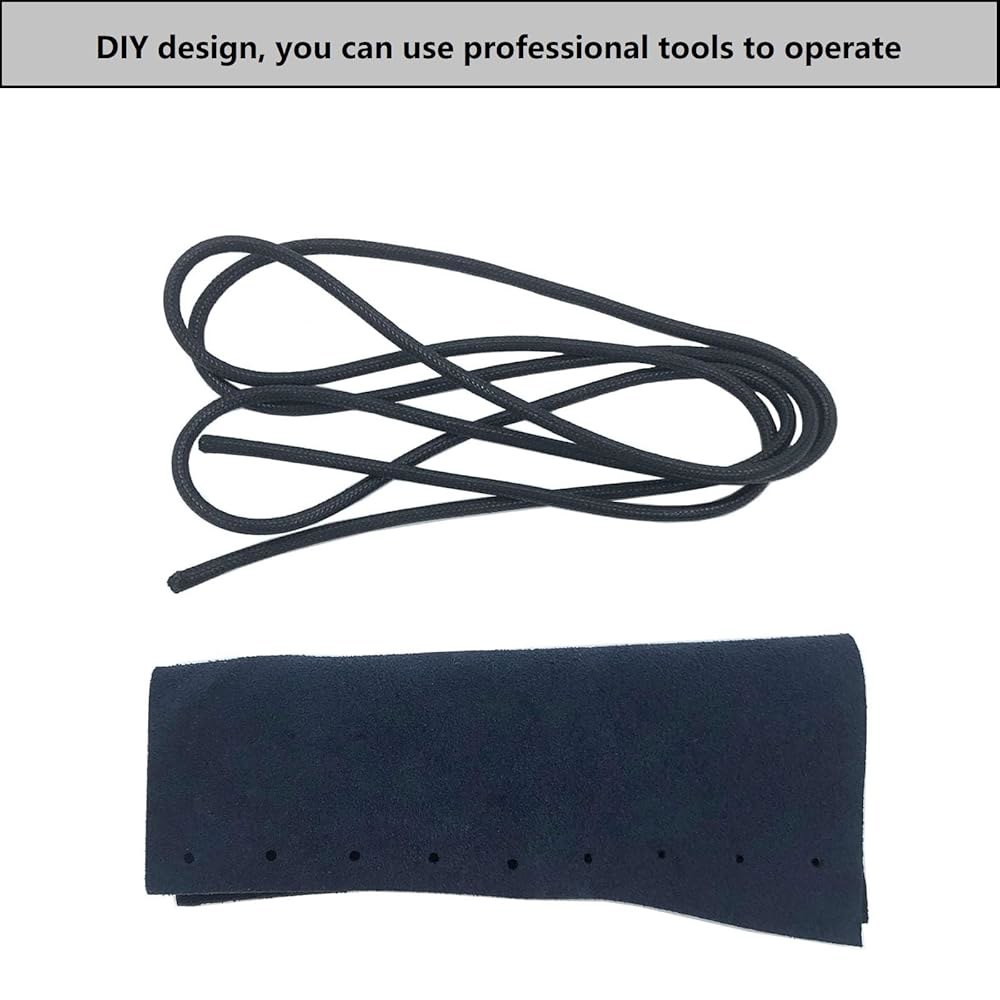 TUOREN Genuine Leather French Horn Hand Guard Anti-skid DIY Rope Perforation Protector Accessories - 상세 이미지 2