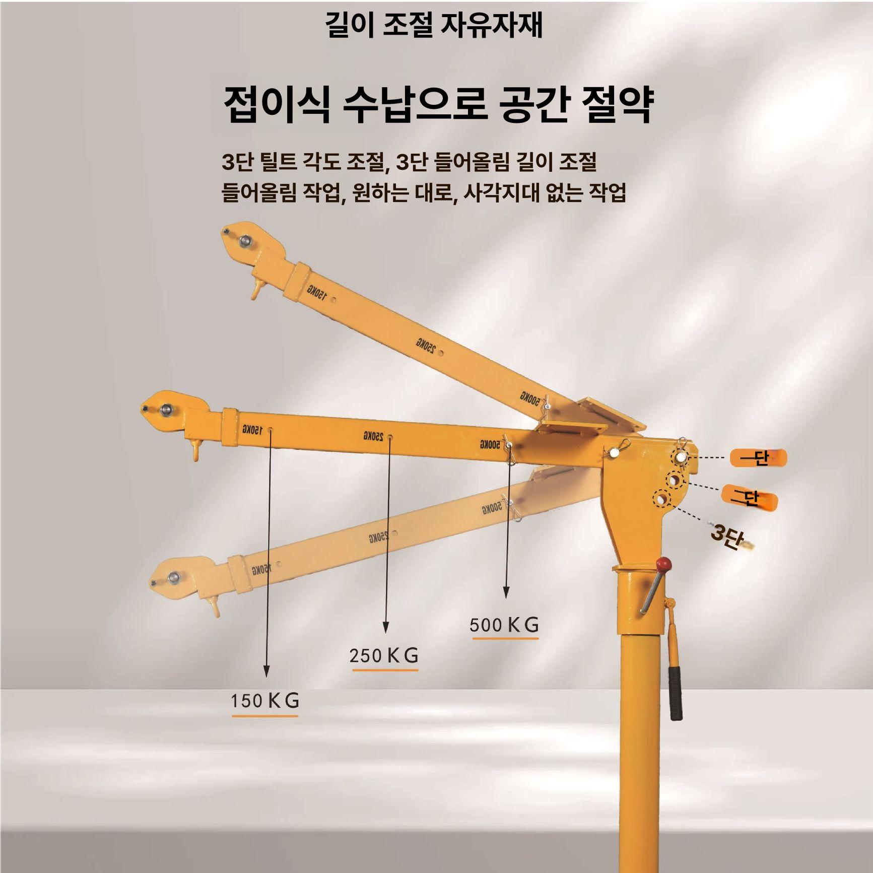 차량용 소형 휴대용 리프트 가정용 미니 크레인 1t 24V 6000lb - 상세 이미지 5