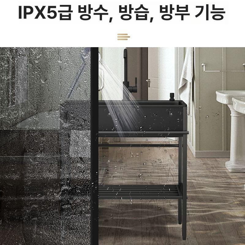 간이 싱크대 미니 세면대 사무실 싱크볼 인테리어 원룸 개수대 스테인레스 스틸 - 상세 이미지 4